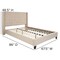 Flash Furniture Queen Size Beige Fabric Platform Bed & Mattress HG-BM10-35-GG - alternate 5